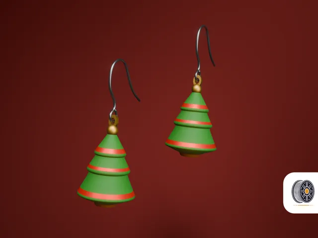 Mini Christmas Tree Earrings