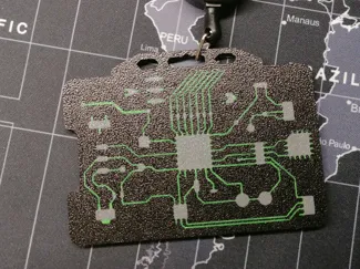 Electronic circuit ID card holder design