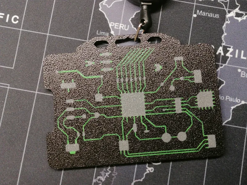 Electronic circuit ID card holder design