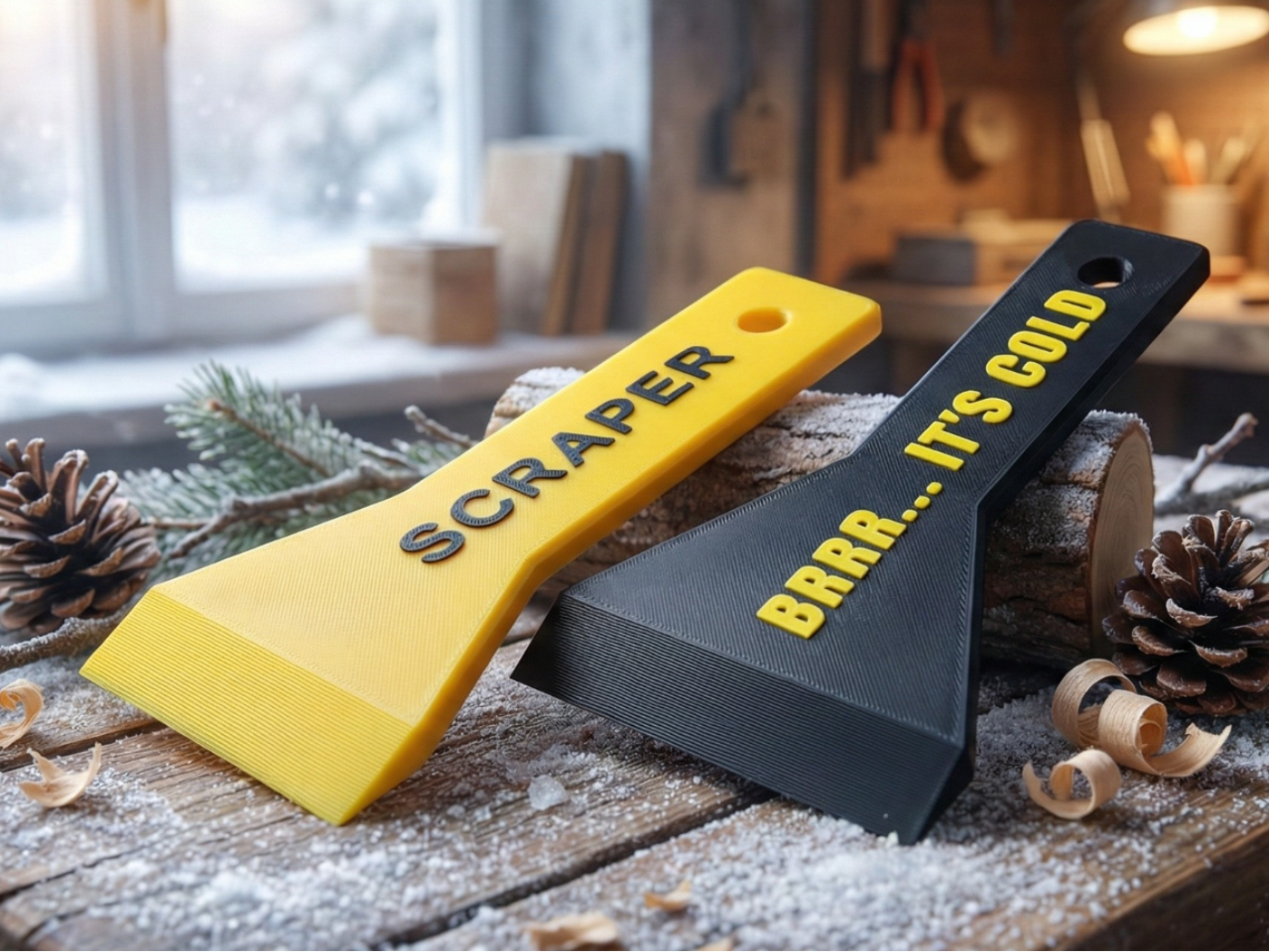 Bed (and Ice) Scraper – Custom Text 