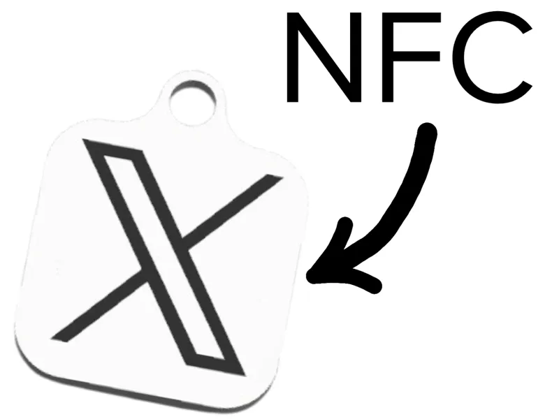 X NFC Keychain