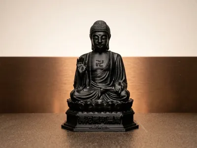 Amitabha Buddha Statue - Detailed Eastern Decor