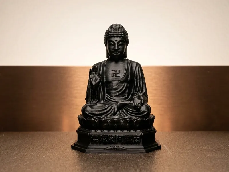 Amitabha Buddha Statue - Detailed Eastern Decor