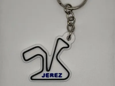 Jerez Circuit Angel Nieto Keychain