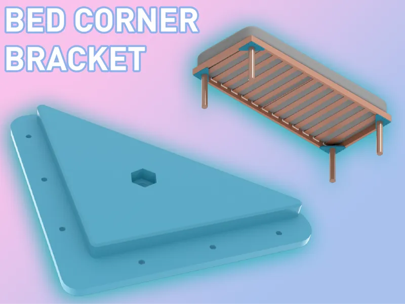 Bed Leg Bracket for Wooden Frames