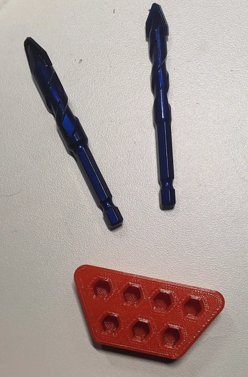 Compact 7-Slot Hex Bit and Drill Organizer - Free 3D Print Model ...