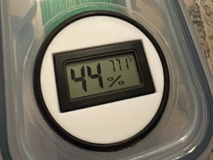 Insert hygromètre carré pour boîte étanche