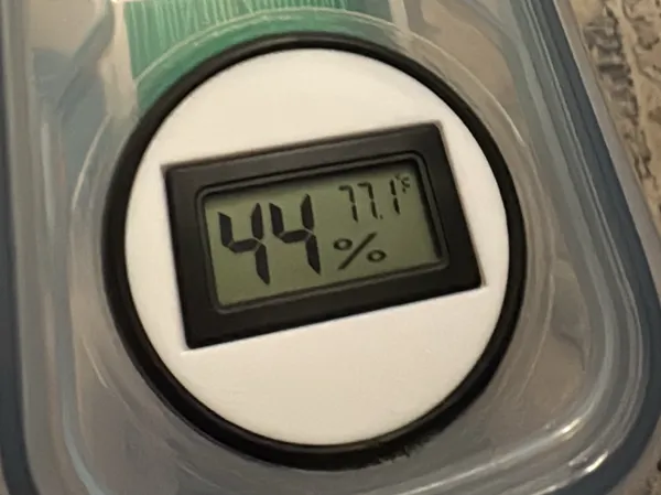Insert hygromètre carré pour boîte étanche