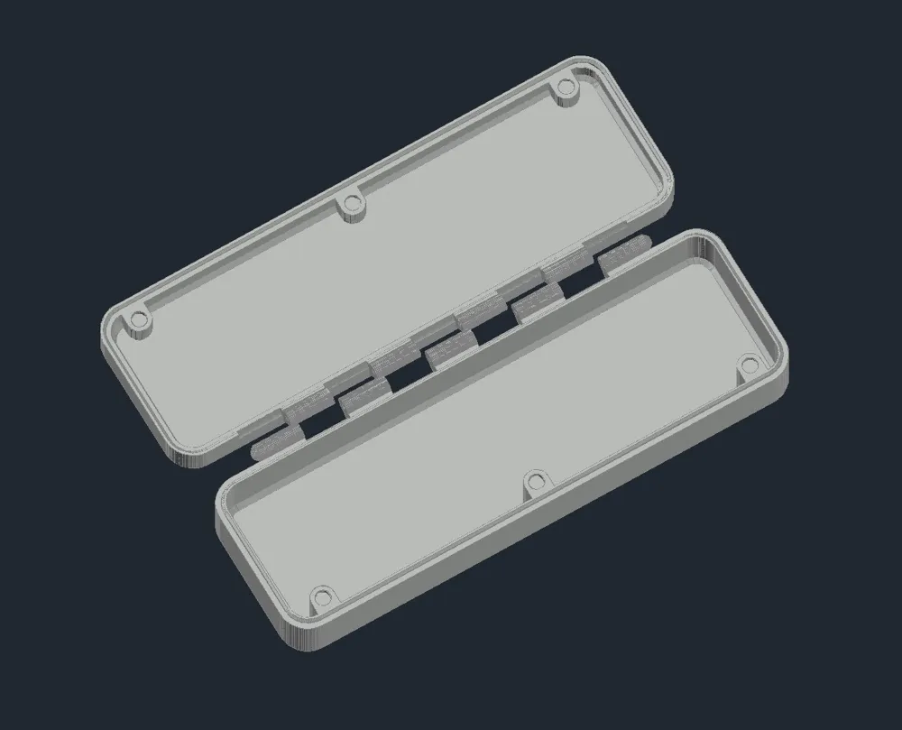 Simple Box with Magnetic Hinged Lid - Parametric - Free 3D Print Model ...