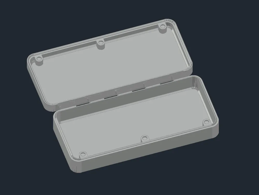 Simple Box with Magnetic Hinged Lid - Parametric - Free 3D Print Model ...