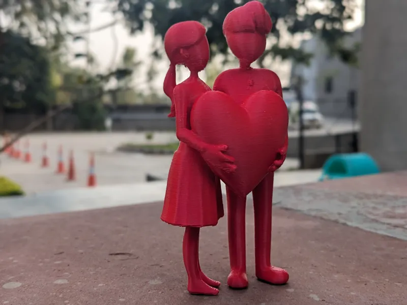 Valentine Couple with heart