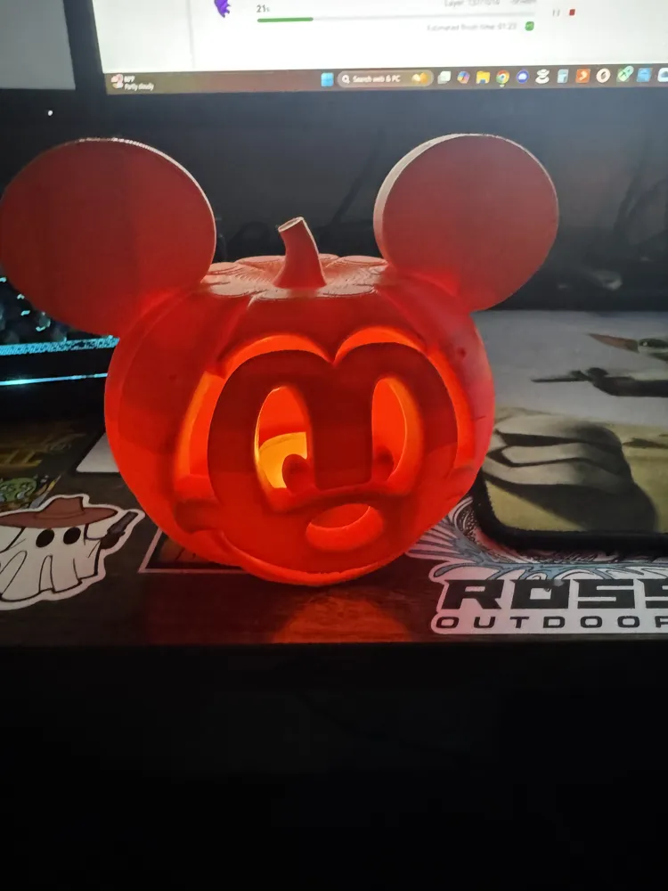 Mickey mouse pumpkin lantern - Free 3D Print Model - MakerWorld