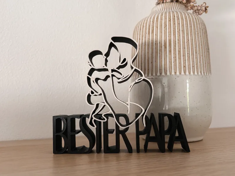 bester Papa Vatertag Geschenk Geburtstag Schrift