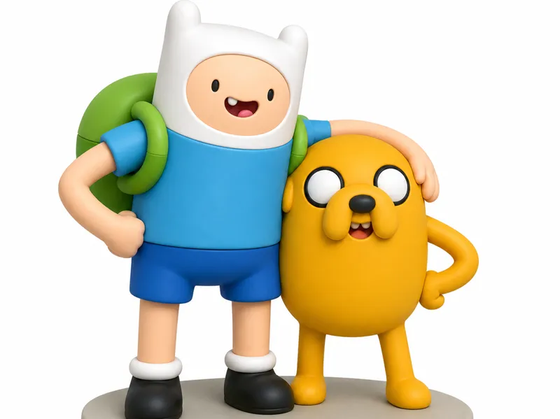 Adventure Time - Finn e Jake MonoColore
