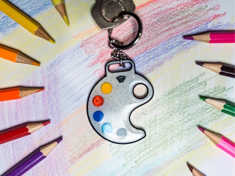 NFC Painter's Palette Keychain