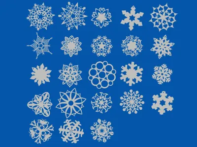 23 pc. Snowflake Set