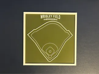 Wrigley Field Minimalist Display