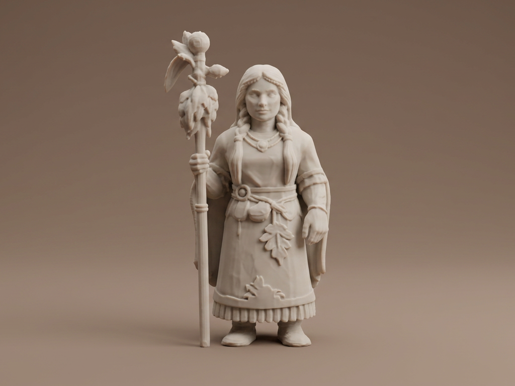 Native American Woman Shaman – Detailed Figurine