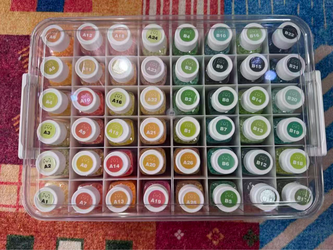 拼豆盒分隔板 拼豆收纳