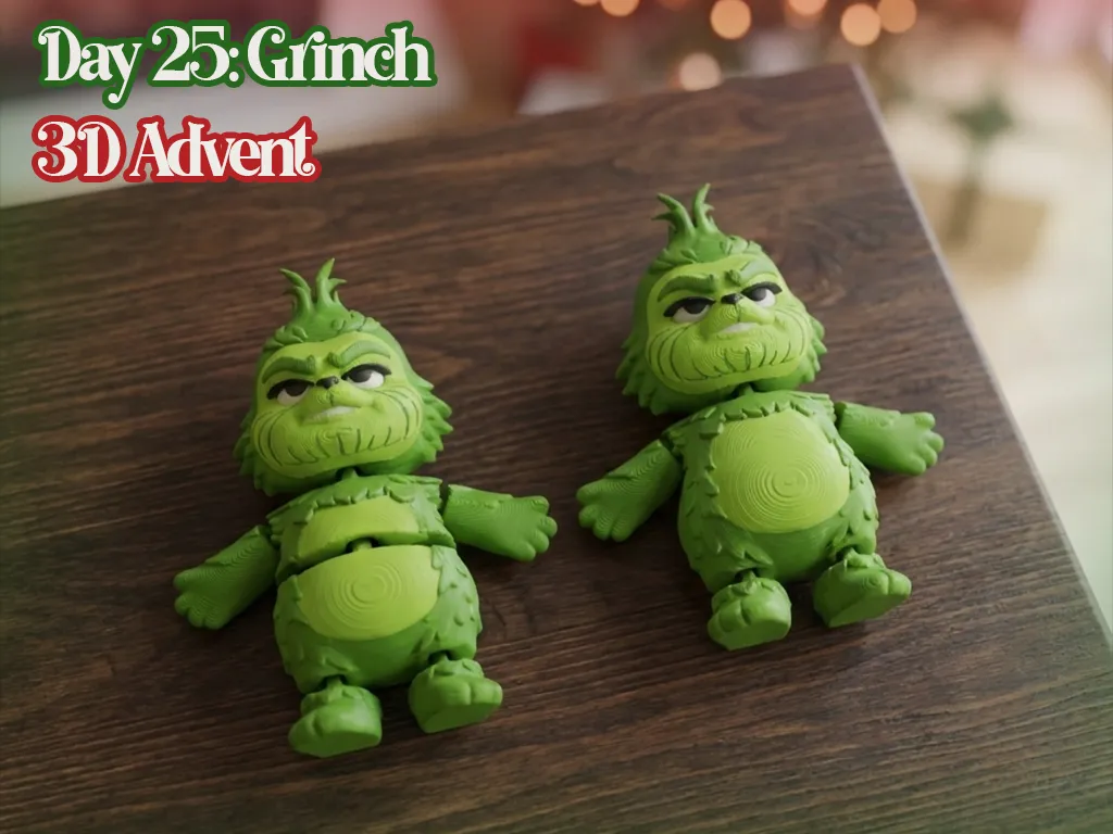Avent 3D Bolivie - Jour 25 Grinch flexible