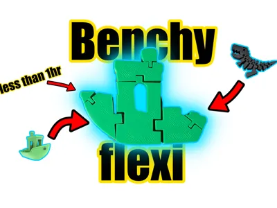 Benchy Flexi Print-in-Place Articulated Boat 1hr