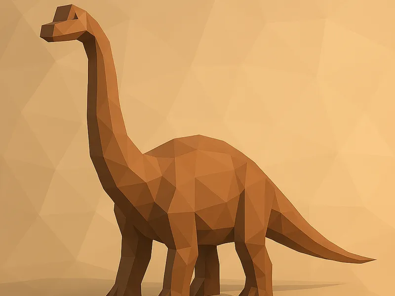 Brachiosaurus – Low-Poly Dino Modell