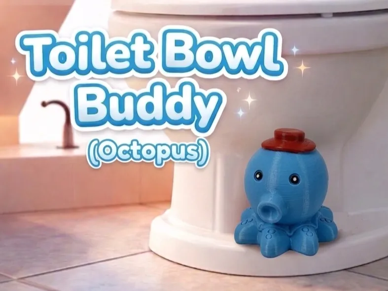 Bathroom Buddy Octopus Toilet Bowl Bolt Covers