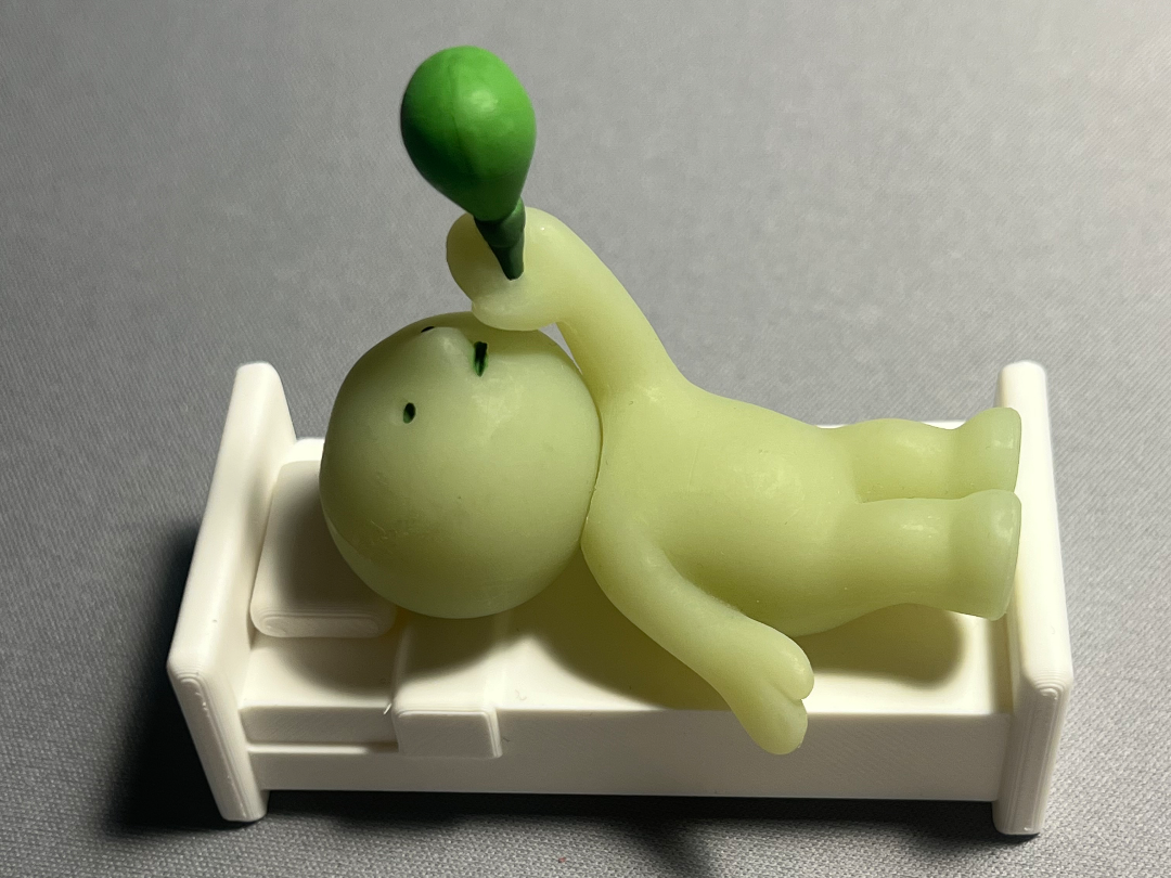 Minimalist Modern Bed - Smiski & Miniatures Scale