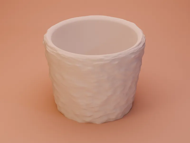 textured flower pot