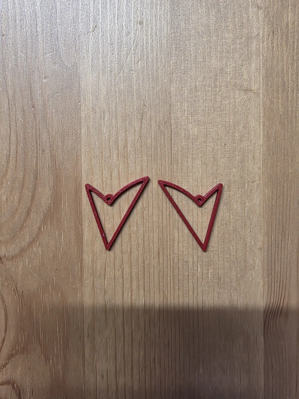 heart earrings view 2