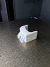 Printed on its side with supports, 0.2mm layer, 6 walls