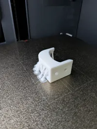 Printed on its side with supports, 0.2mm layer, 6 walls