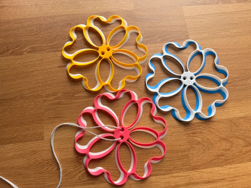 Turbo Flower Spinner Whirligig Toy| Fast print