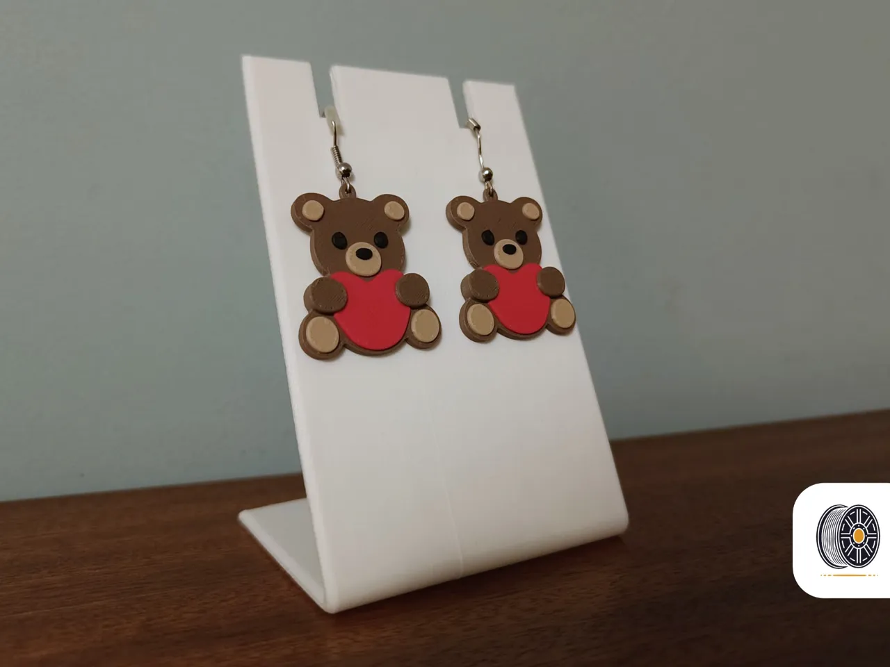 Cuddly Love | A valentine's day teddy earring gift view 3