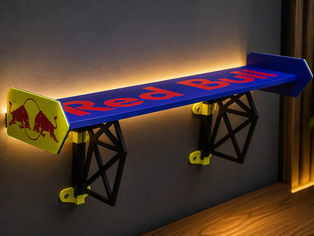 Estante o repisa: Red Bull Sportscar Rear Wing Shelf. Referencia del modelo original.