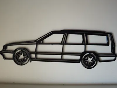 Volvo 850 Station Line Art