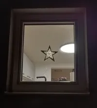 Étoile de Noël avec guirlande lumineuse — photo 3