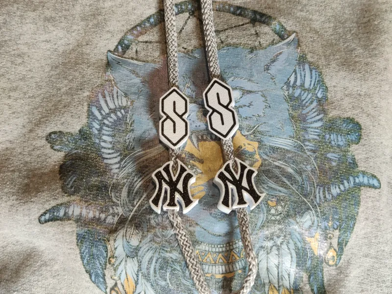 Cool S & New York Yankees Hoodie Drawstring Beads