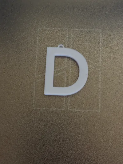 Keypad Letter D Letter D keyring by BrunoPace3D - MakerWorld