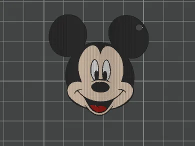 Cute Mickey Keychain