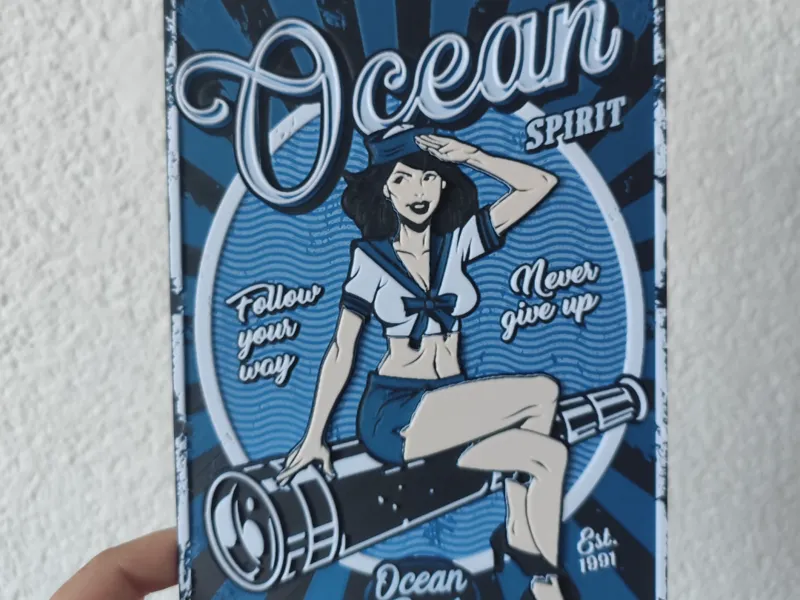 Sexy retro pin up girl canvas (hueforge)