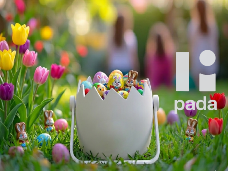Easter hunt basket - Egg shape - Print in place
