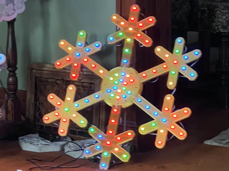 100 Pixel LED Snowflake