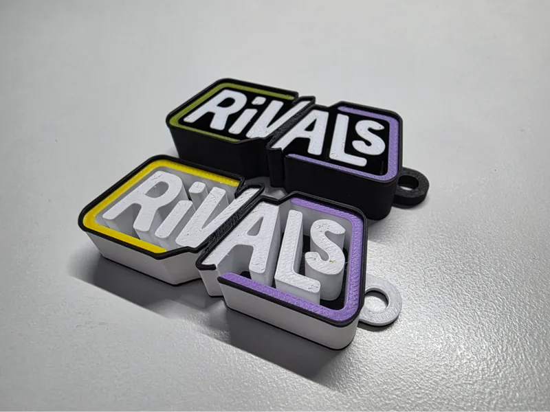 Roblox Rivals Logo Keychain