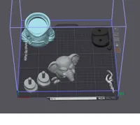 AMS - single plate print by object