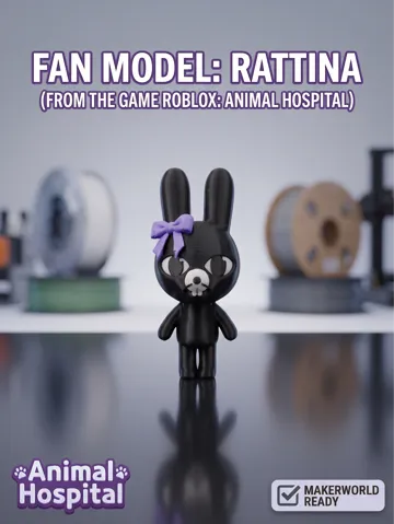 Figura decorativa: Rattina Figure - Roblox Animal Hospital — vista de referencia 2