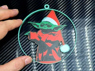 Baby Yoda Christmas Ornament
