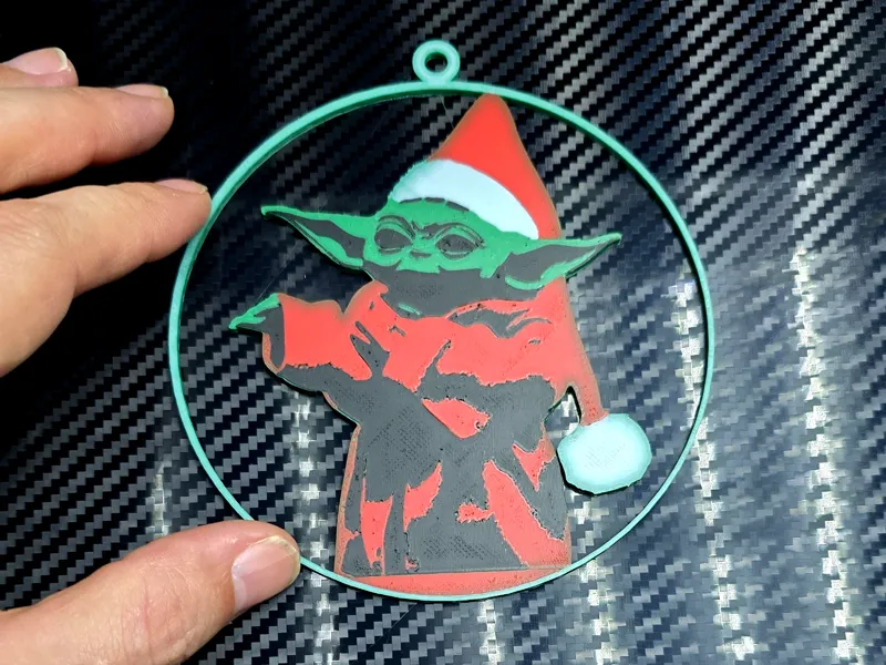 Baby Yoda Christmas Ornament