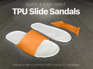 Quick-Print TPU Slide Sandals