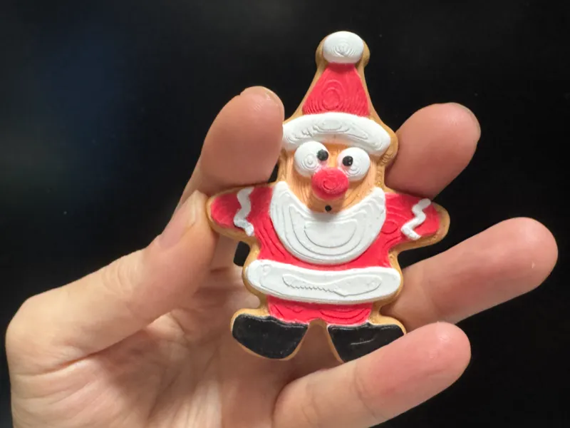 The Grinch Santa cookies